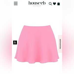 House of CB Lil French Pink Floaty Mini Skirt NWT Medium